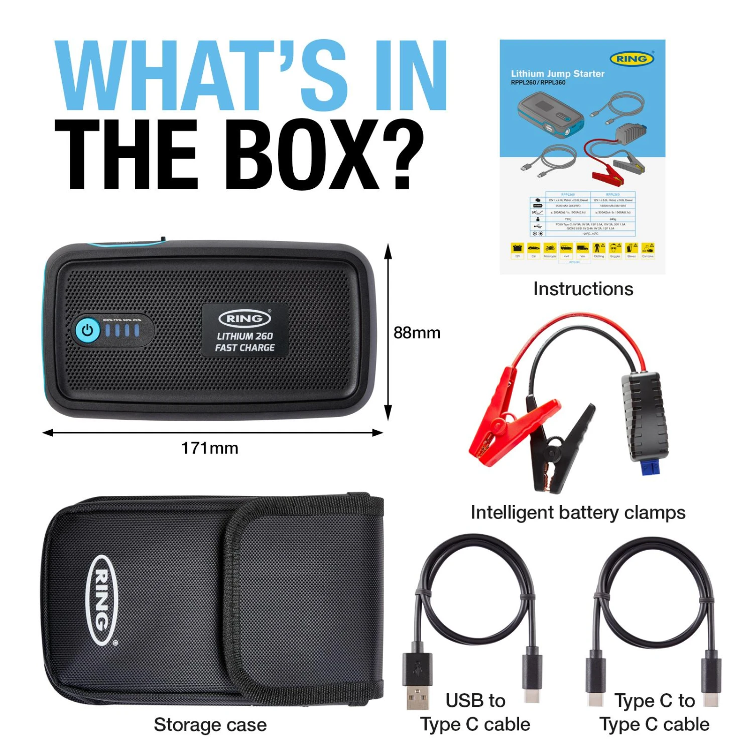Ring Fast Charge Jump Starter - 9,000mAh 11 Ring Fast Charge Jump Starter - 9,000mAh - Image 9
