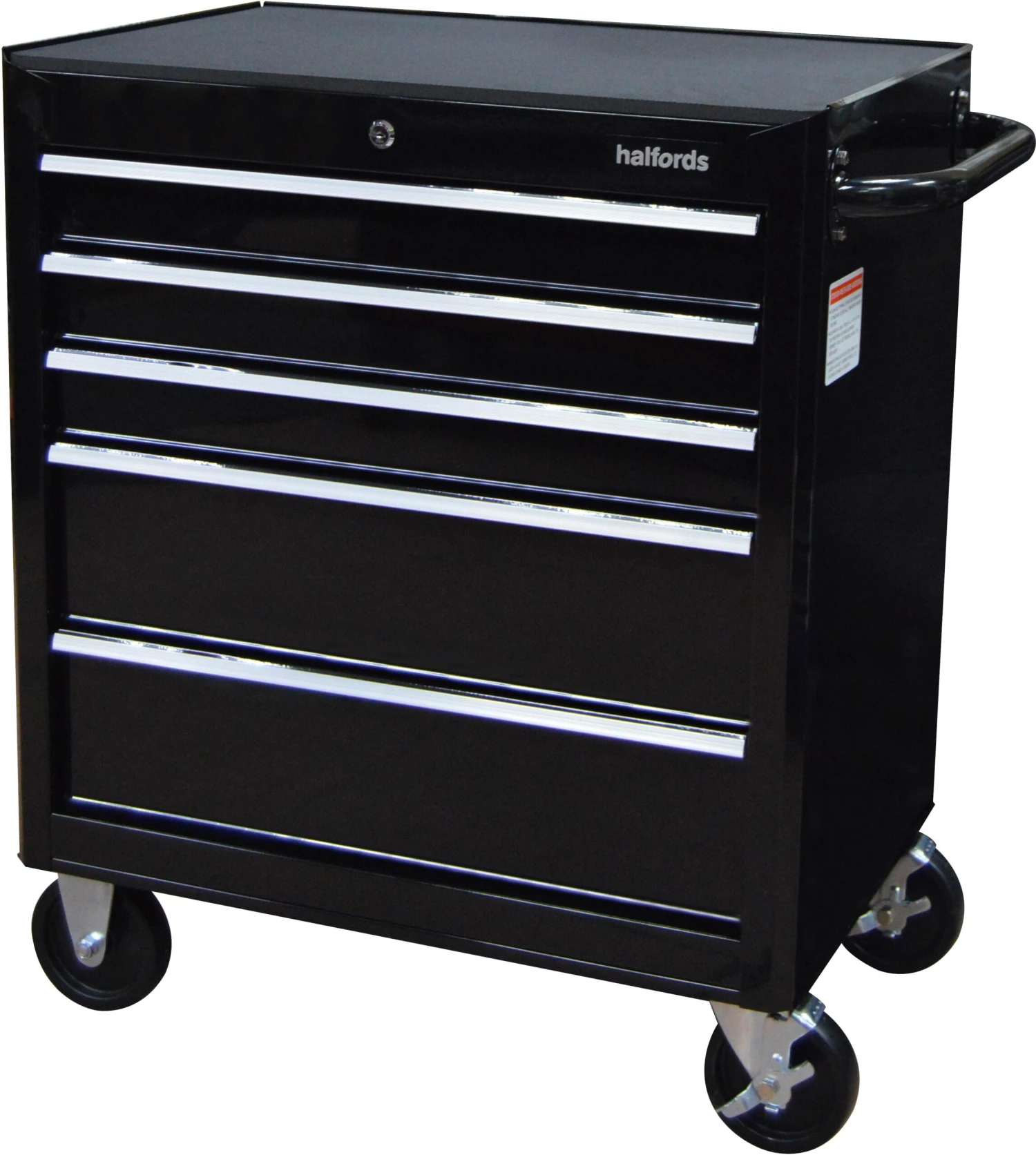 Halfords 5 Drawer Cabinet - Black 3 Halfords 5 Drawer Cabinet - Black