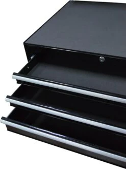 Halfords 3 Drawer Middle Chest - Black -Auto Parts Store 574118d