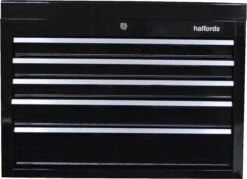 Halfords 5 Drawer Top Chest - Black 11 Halfords 5 Drawer Top Chest - Black -Auto Parts Store 575255b