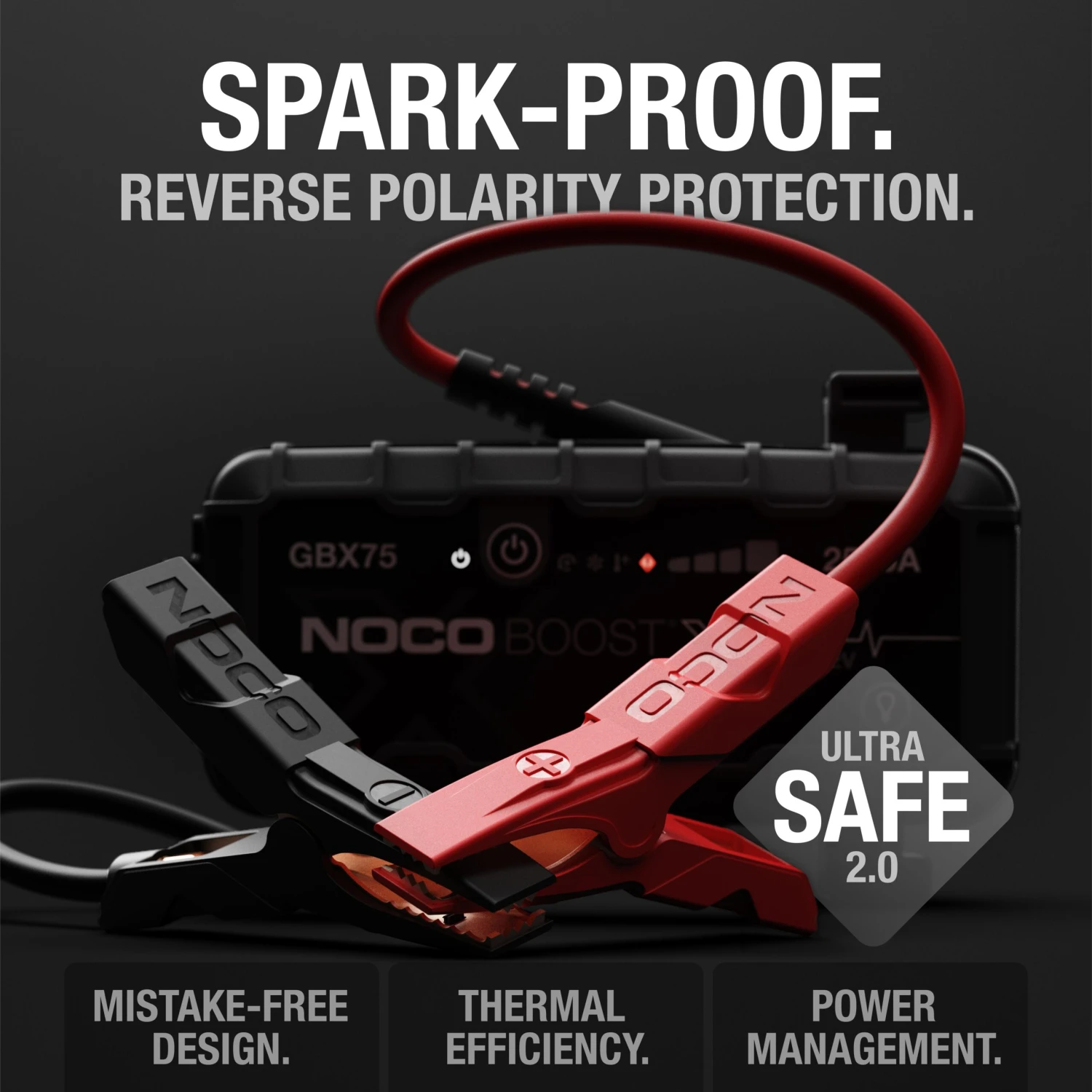 NOCO Boost X GBX75 2500A 12V UltraSafe Portable Lithium Jump Starter 6 NOCO Boost X GBX75 2500A 12V UltraSafe Portable Lithium Jump Starter - Image 4