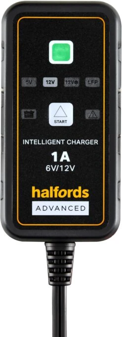Halfords Smart Motorcycle Battery Charger (1A)