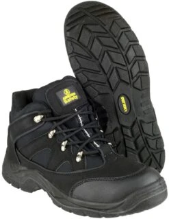 Ambler Vegan Friendly Safety Boot - Black -Auto Parts Store 640070b