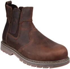 Ambler Safety Dealer Boot - Brown