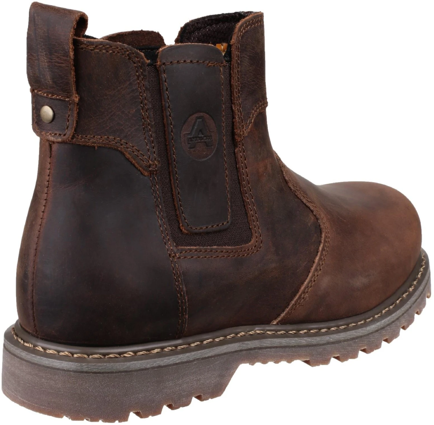 Ambler Safety Dealer Boot - Brown 4 Ambler Safety Dealer Boot - Brown - Image 2