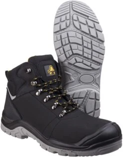 Ambler Water Resistant Safety Boot - Black -Auto Parts Store 642286b