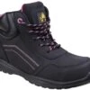 Ambler Lydia Safety Boot With Zip - Black -Auto Parts Store 642486