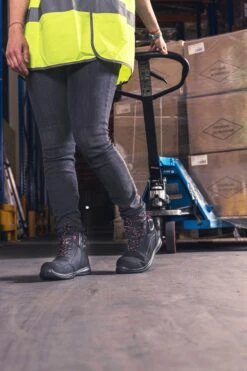 Ambler Lydia Safety Boot With Zip - Black -Auto Parts Store 642486e