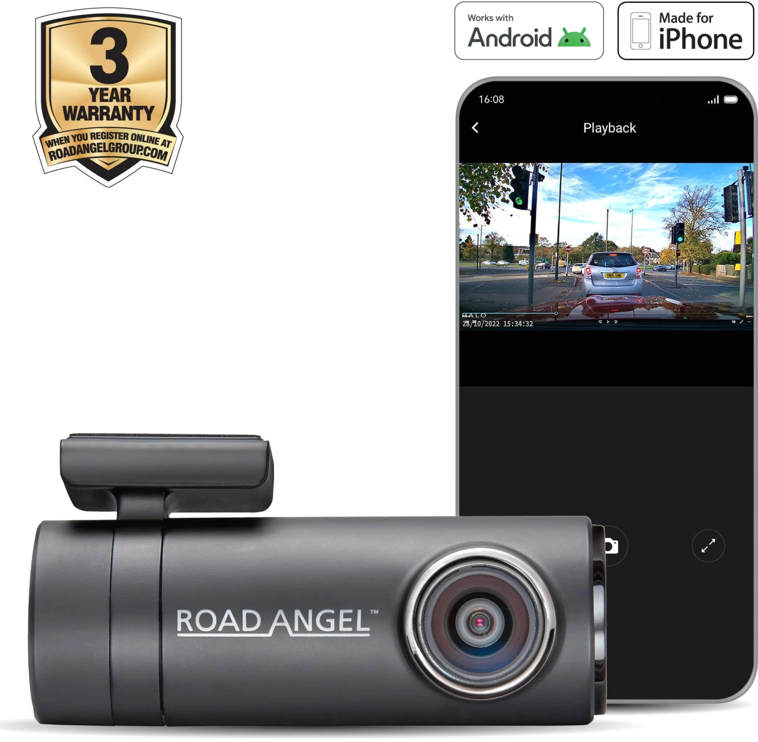 Road Angel Halo Drive 2K HD Discreet Dash Cam 3 Road Angel Halo Drive 2K HD Discreet Dash Cam