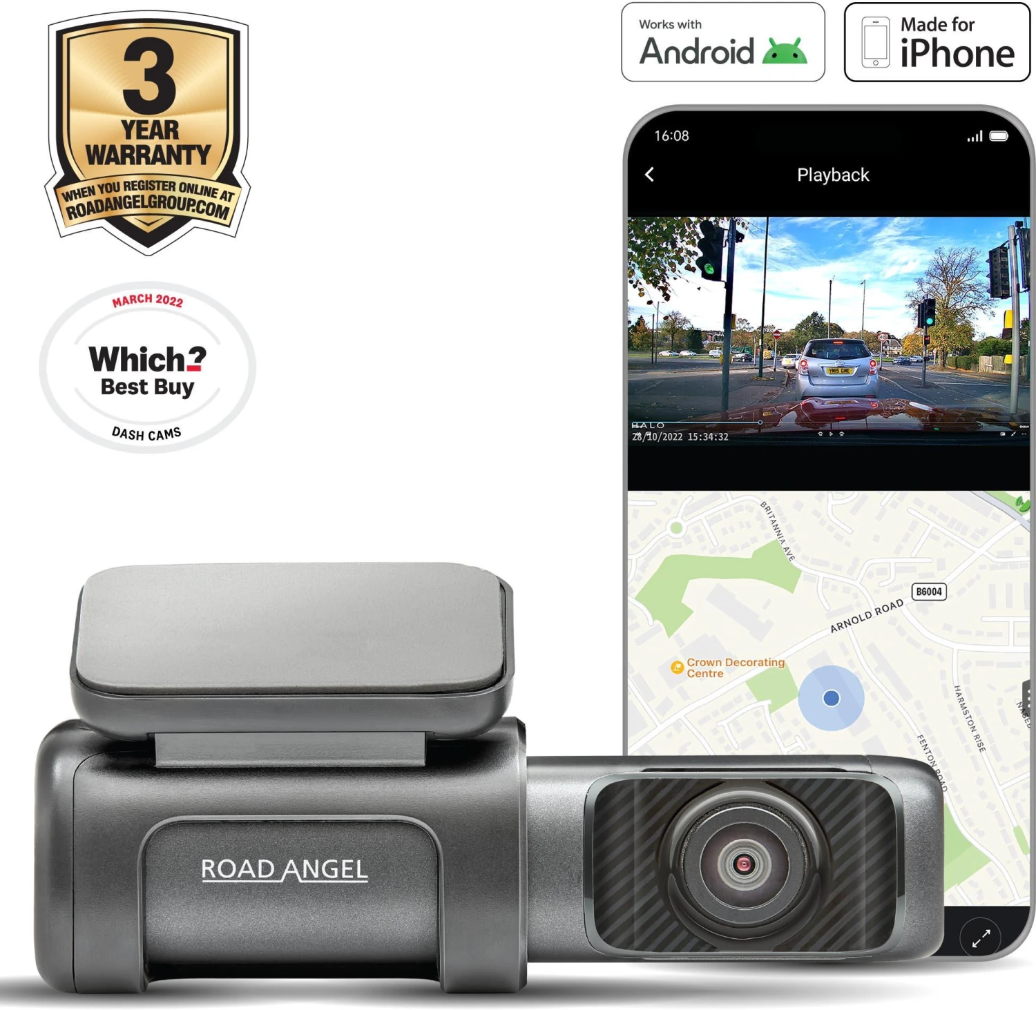 Road Angel Halo Ultra 4K HD Award-winning Dash Cam 4 Road Angel Halo Ultra 4K HD Award-winning Dash Cam - Image 2