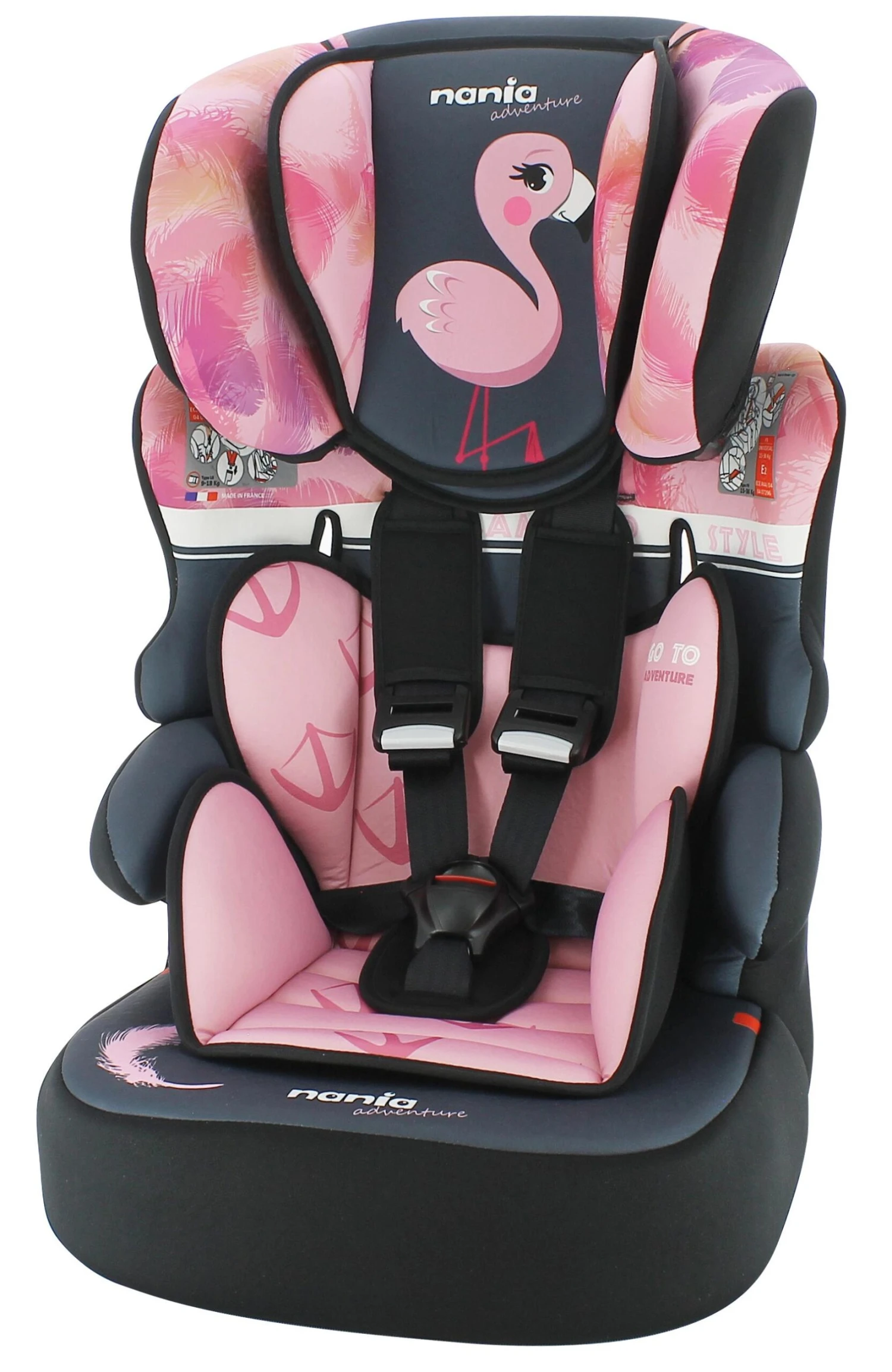 Beline Flamingo Adventure Group 1/2/3 High Back Booster 4 Beline Flamingo Adventure Group 1/2/3 High Back Booster - Image 2