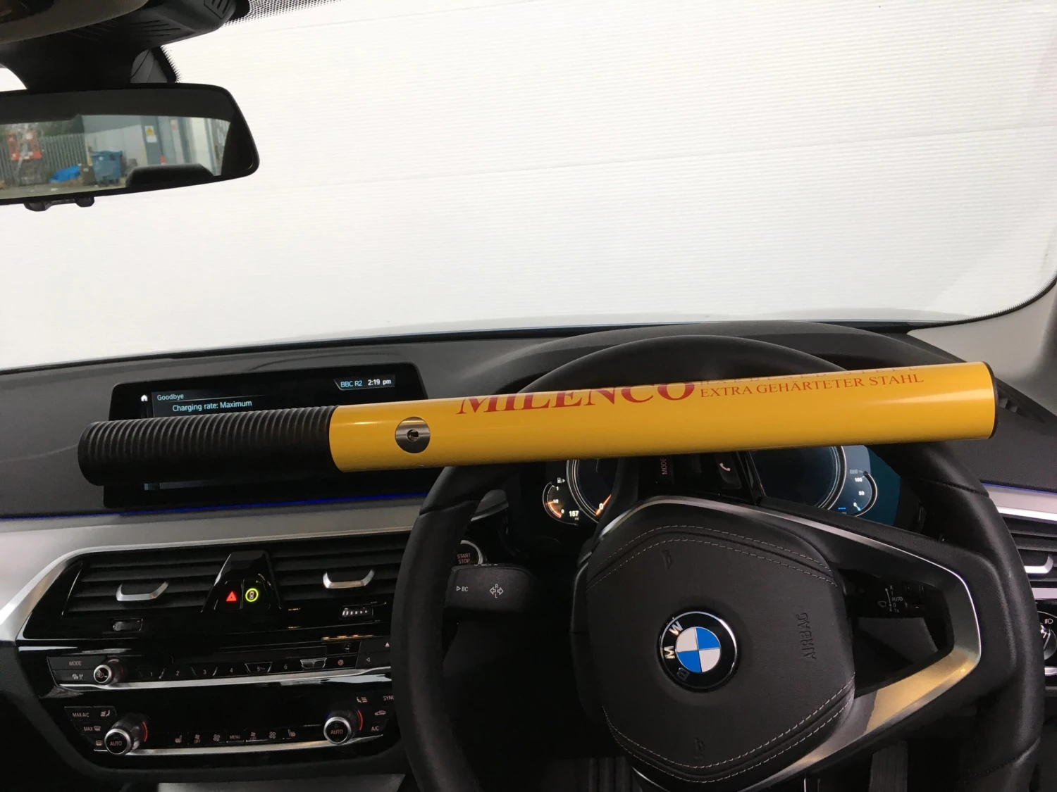 Milenco High Steering Wheel Security Lock - Yellow 4 Milenco High Steering Wheel Security Lock - Yellow - Image 2