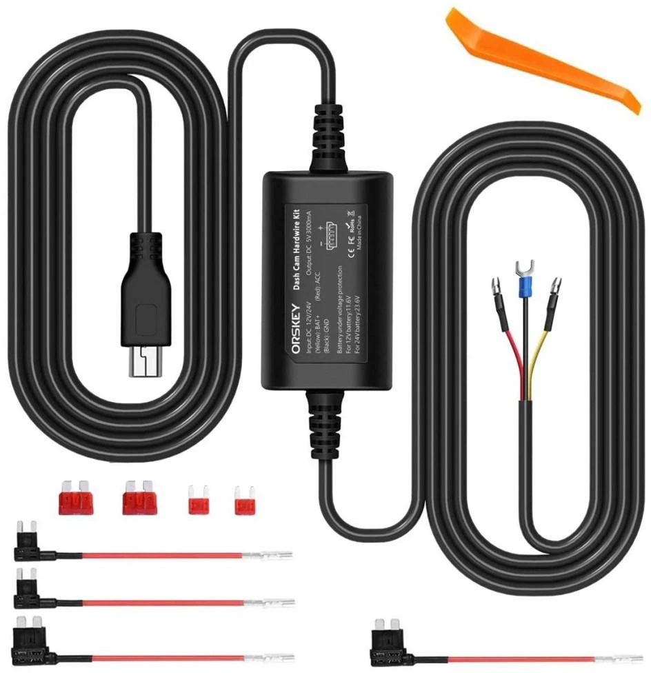 Road Angel Halo Vision Dashcam Hardwire Kit 3 Road Angel Halo Vision Dashcam Hardwire Kit