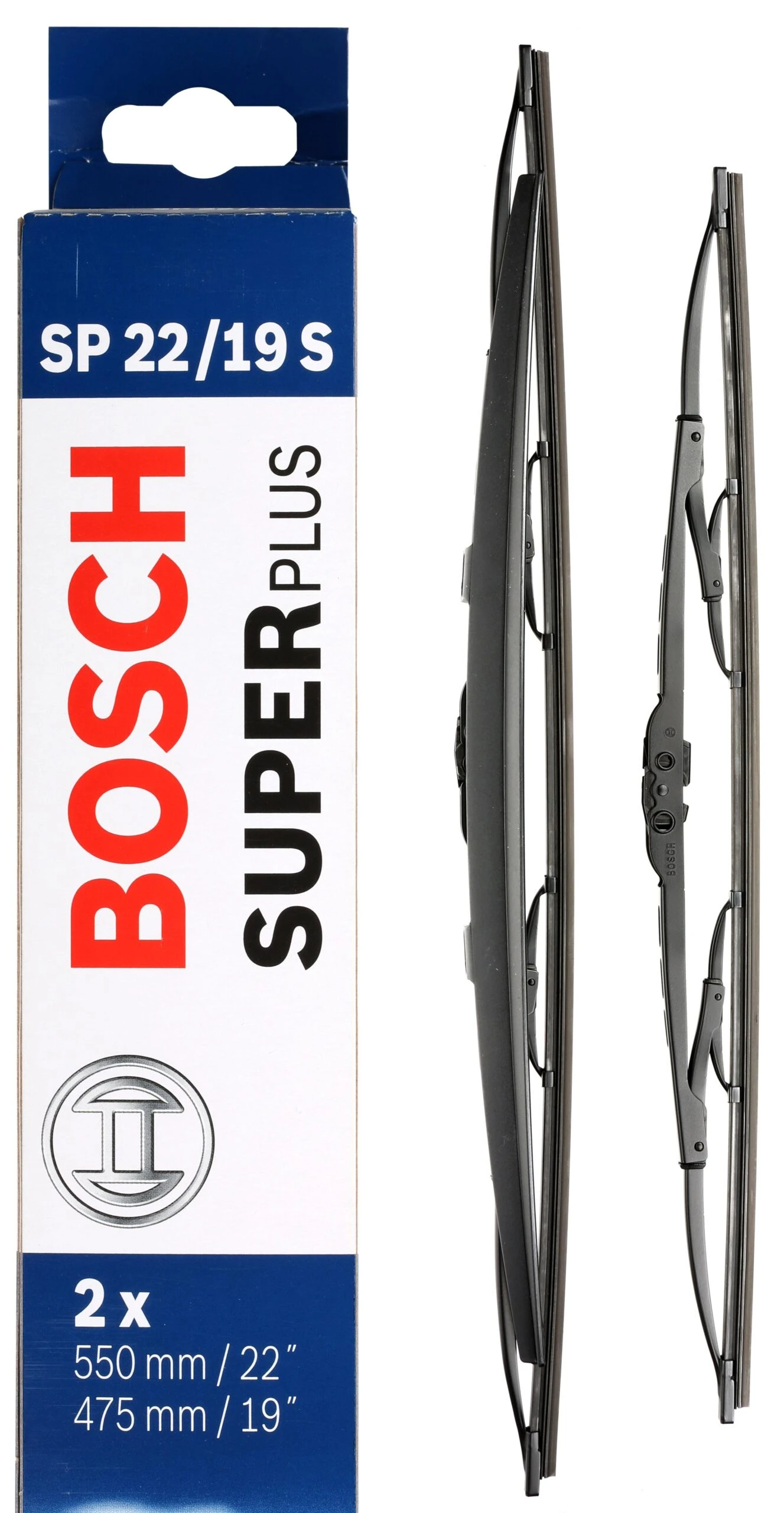 Bosch SP22/19S Wiper Blades - Front Pair 3 Bosch SP22/19S Wiper Blades - Front Pair
