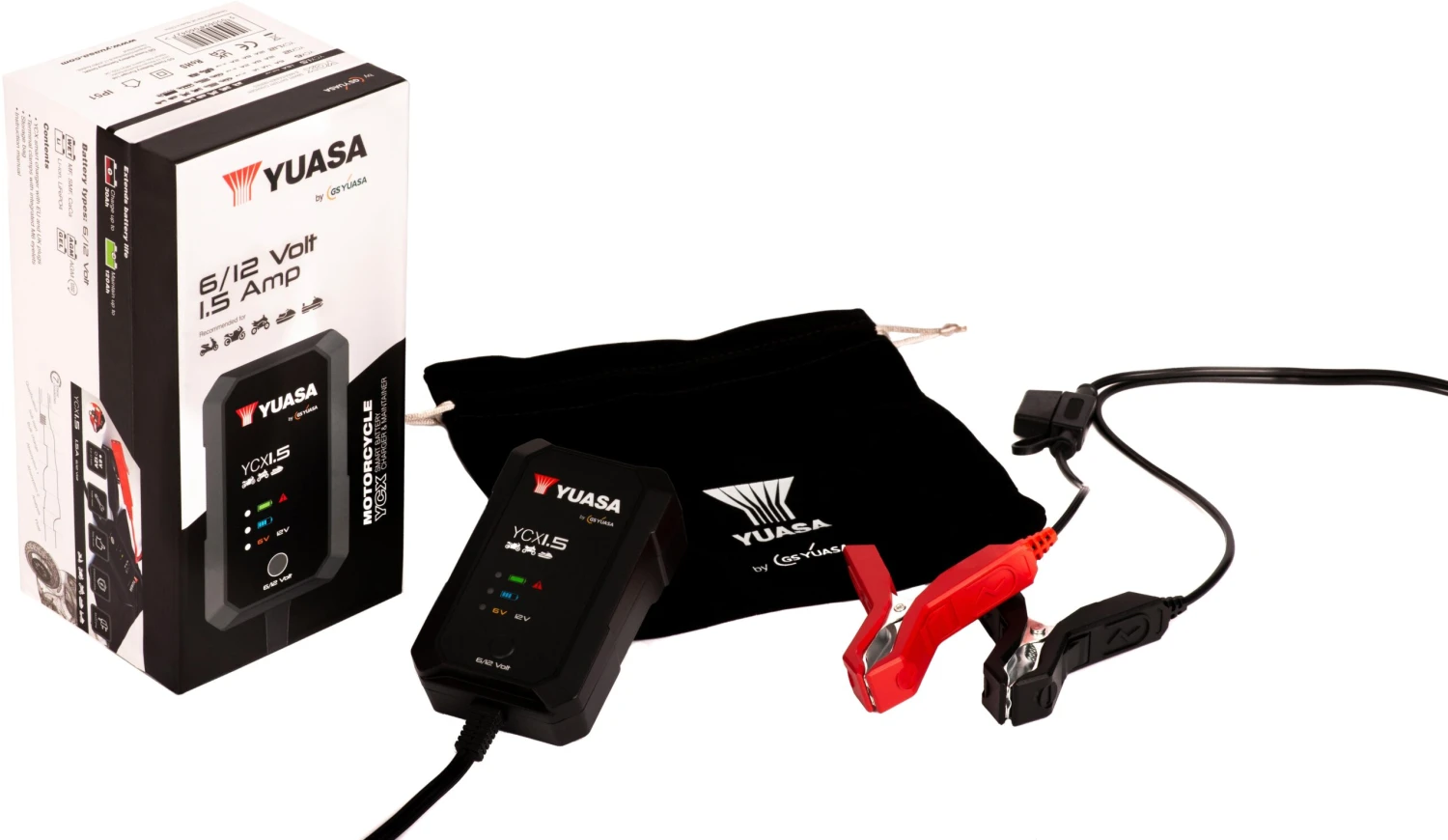 Yuasa YCX1.5 6/12V 1.5A Motorcycle Smart Charger 6 Yuasa YCX1.5 6/12V 1.5A Motorcycle Smart Charger - Image 4