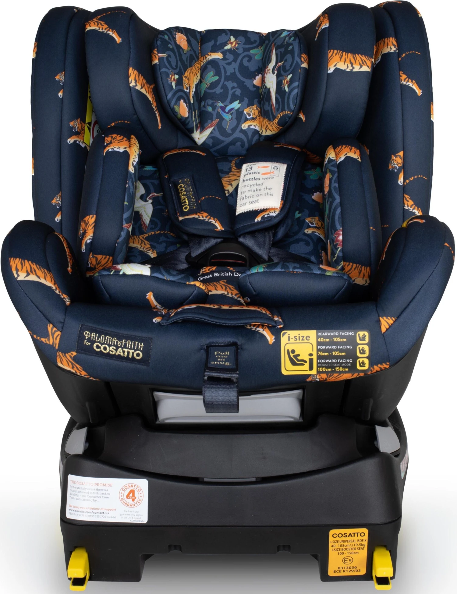 Cosatto Paloma Faith All In All Rotate I-Size Group 0+/1/2/3 Car Seat - On The Prowl 6 Cosatto Paloma Faith All In All Rotate I-Size Group 0+/1/2/3 Car Seat - On The Prowl - Image 4