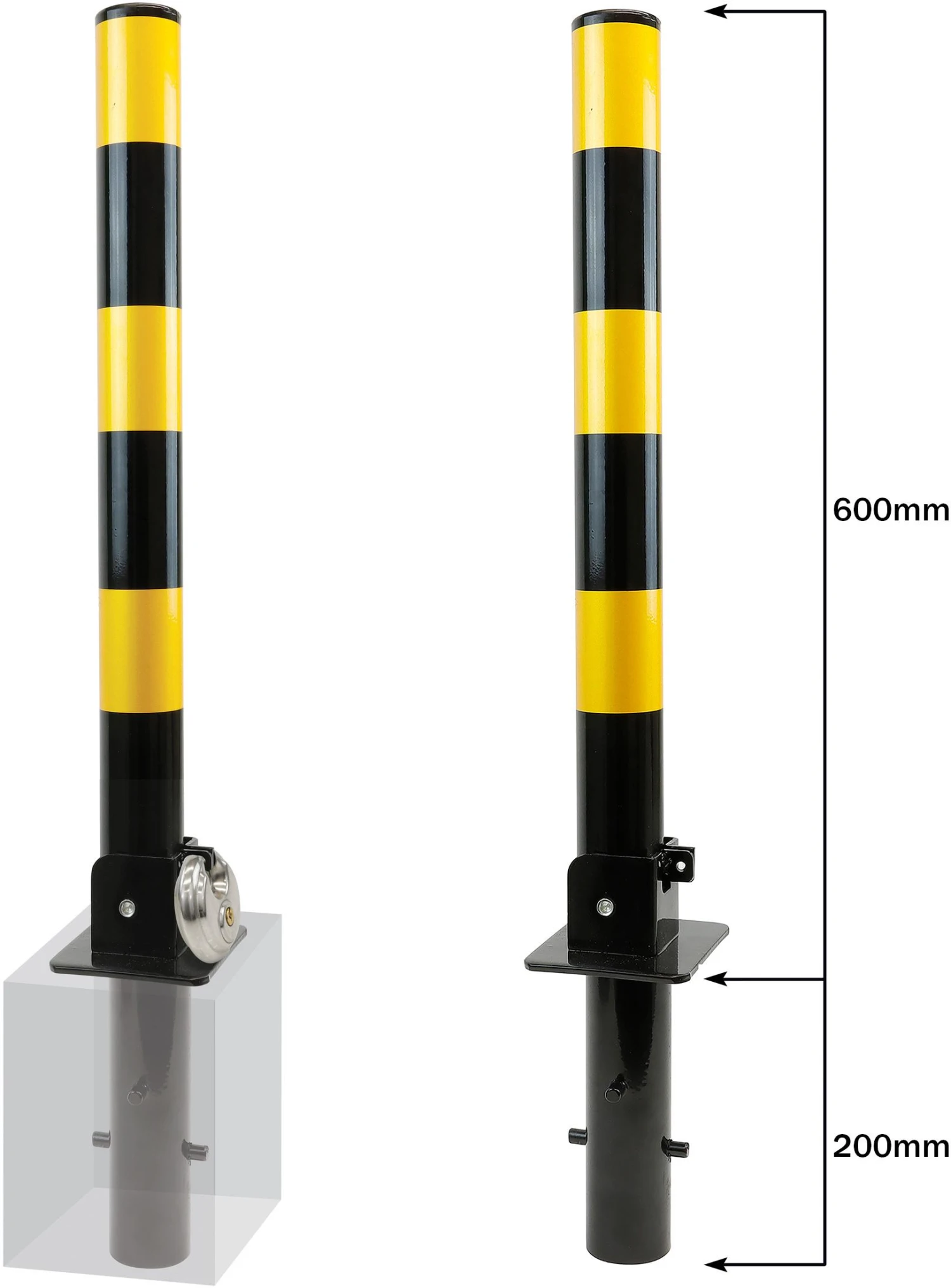 Streetwize Buried Parking Post 6 Streetwize Buried Parking Post - Image 4
