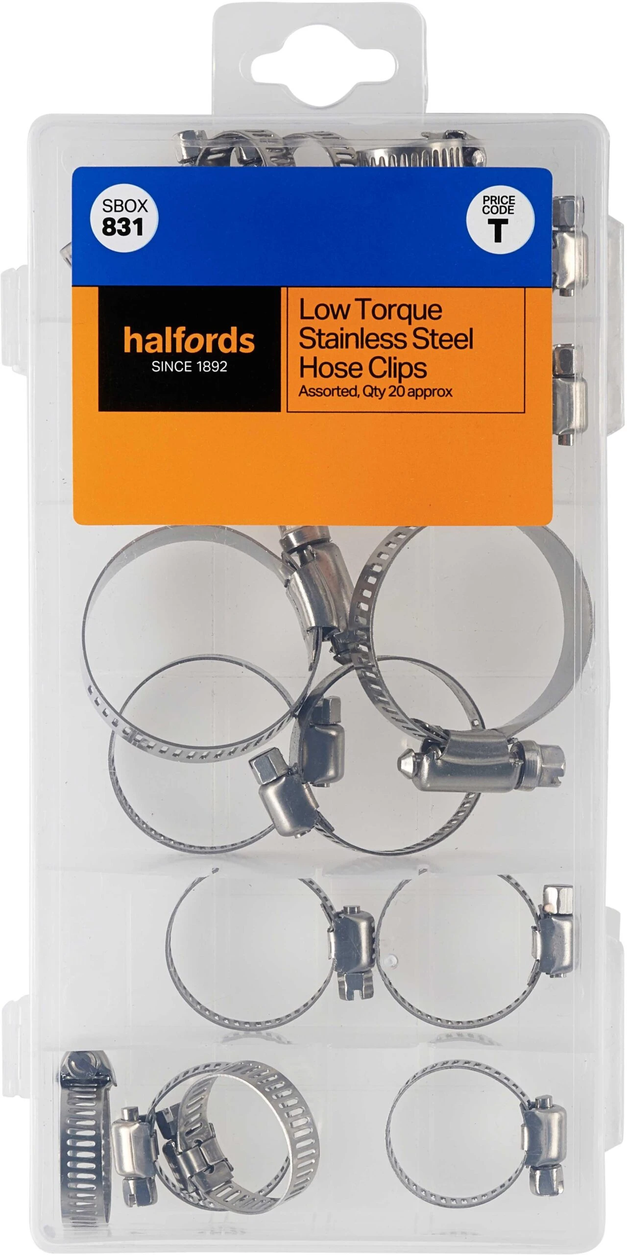 Halfords Assorted Stainless Steel Hose Clip (SBOX831) 3 Halfords Assorted Stainless Steel Hose Clip (SBOX831)