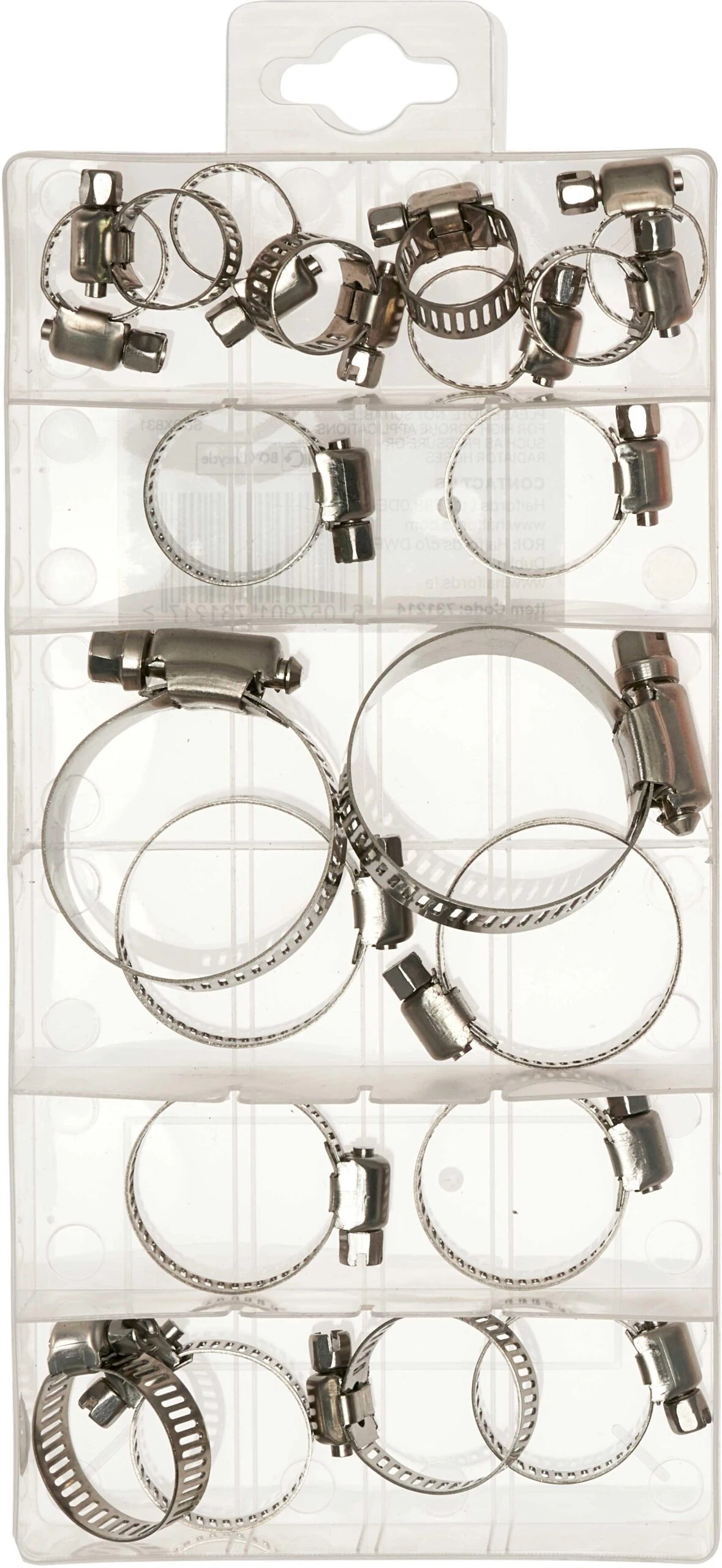 Halfords Assorted Stainless Steel Hose Clip (SBOX831) 4 Halfords Assorted Stainless Steel Hose Clip (SBOX831) - Image 2