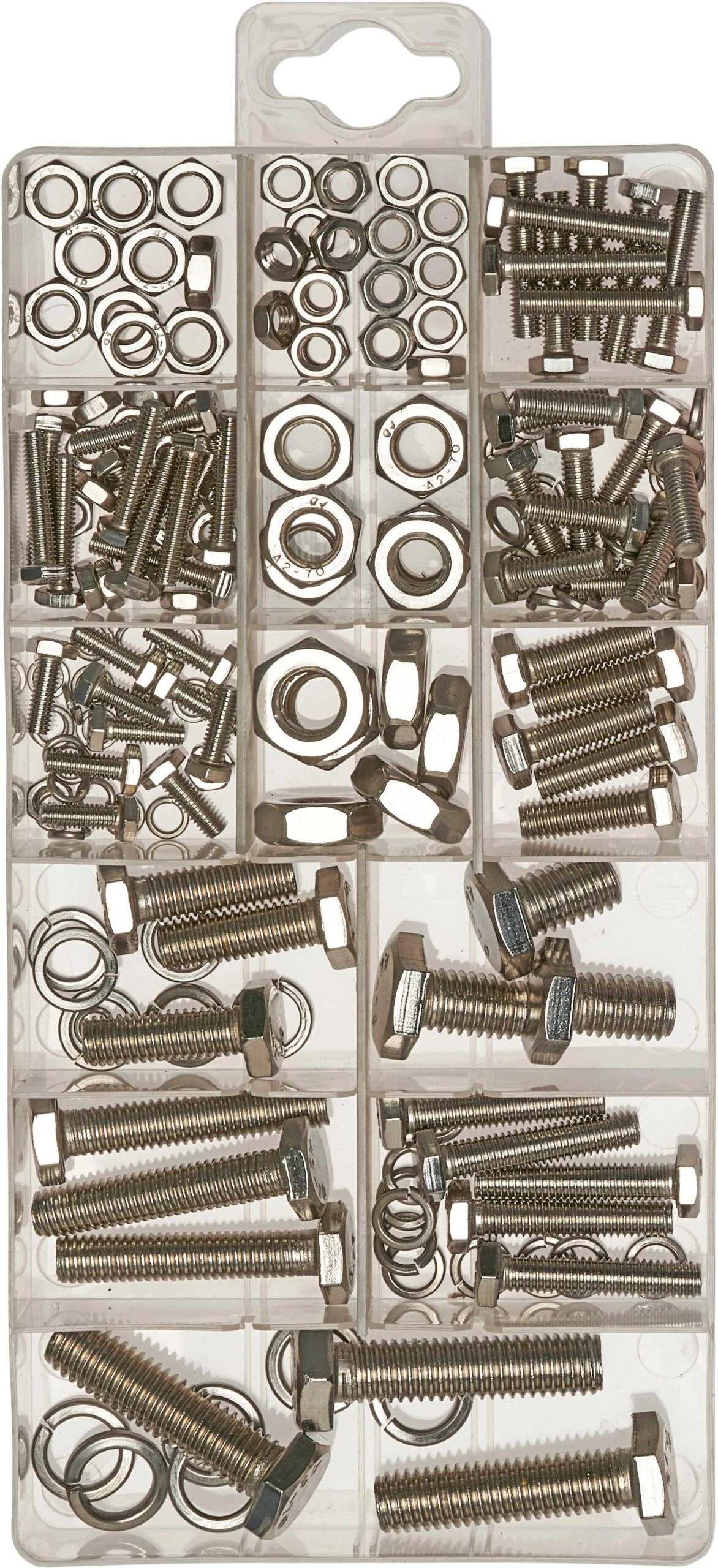 Halfords Assorted Stainless Steel Nuts, Bolts & Washers (SBOX809) 4 Halfords Assorted Stainless Steel Nuts, Bolts & Washers (SBOX809) - Image 2