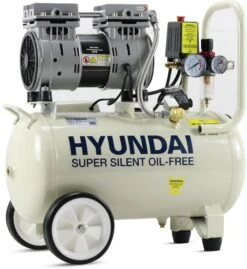 Hyundai 24L Silenced Air Compressor, 1hp