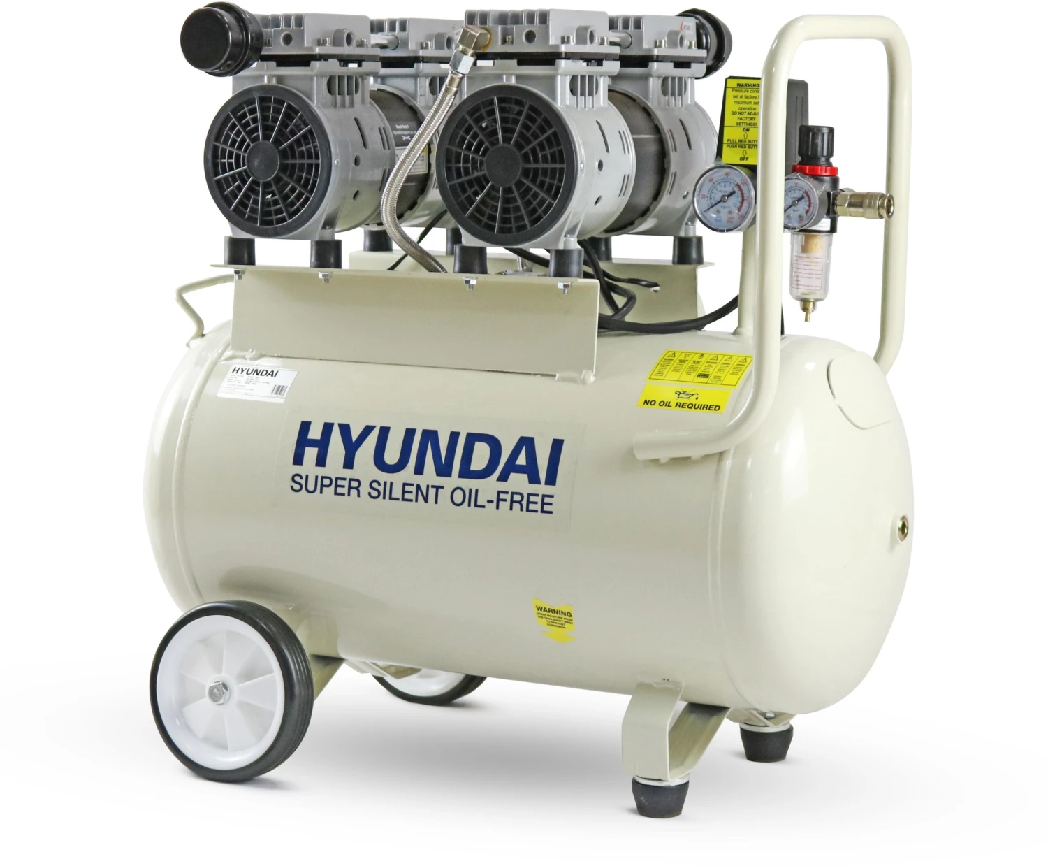 Hyundai 50L Low Noise Air Compressor, 2hp 3 Hyundai 50L Low Noise Air Compressor, 2hp