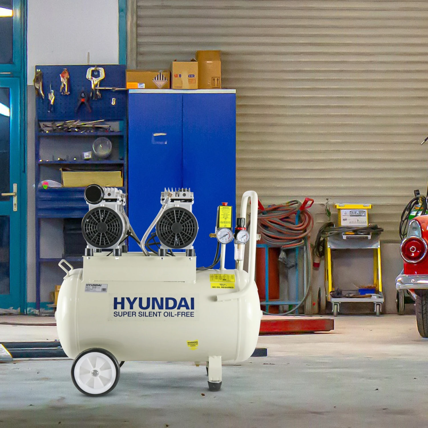 Hyundai 50L Low Noise Air Compressor, 2hp 12 Hyundai 50L Low Noise Air Compressor, 2hp - Image 10
