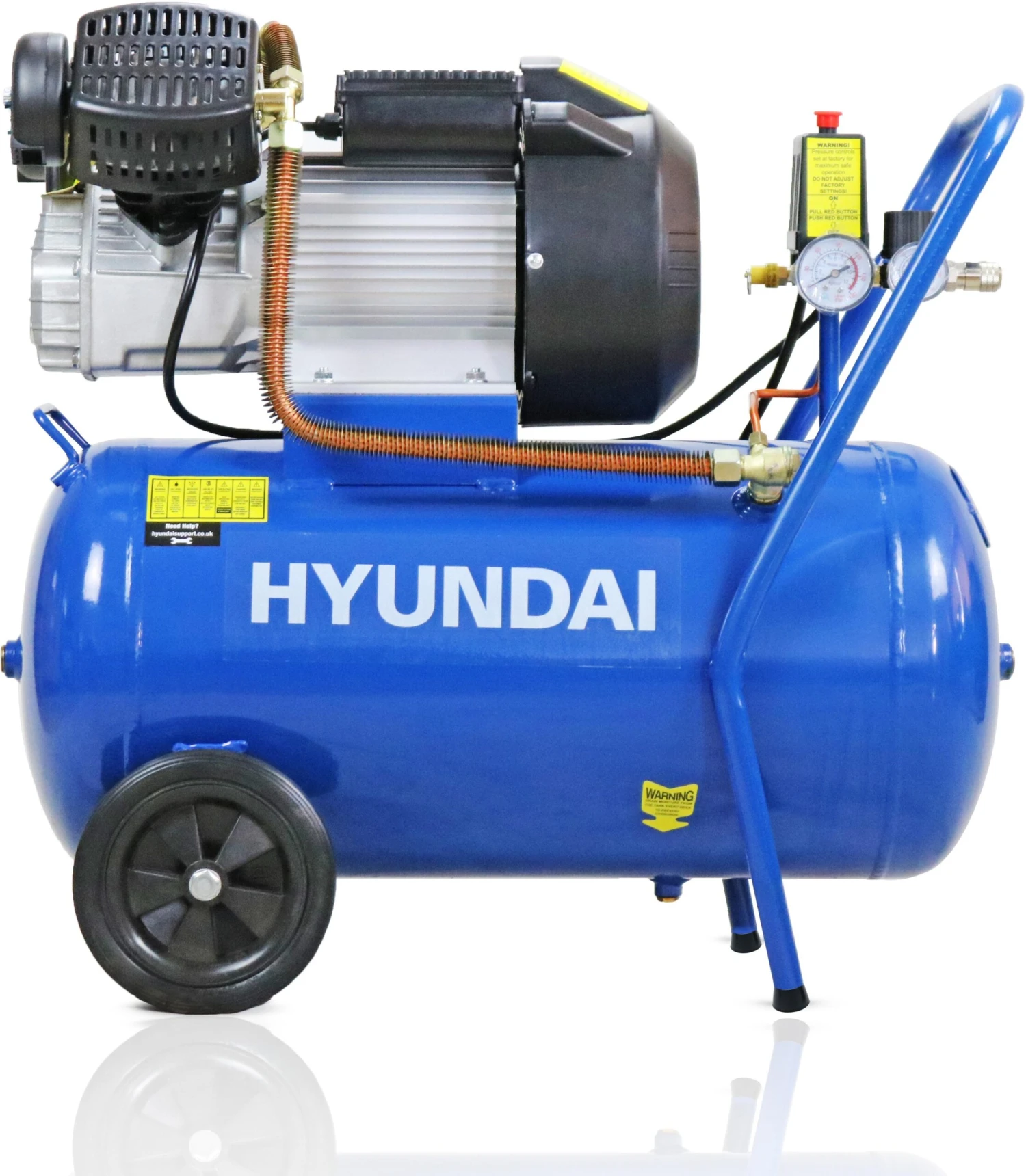 Hyundai 50L Air Compressor, Direct Drive, 3HP 4 Hyundai 50L Air Compressor, Direct Drive, 3HP - Image 2
