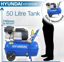 Hyundai 50L Air Compressor, Direct Drive, 3HP 22 Hyundai 50L Air Compressor, Direct Drive, 3HP -Auto Parts Store 735598g