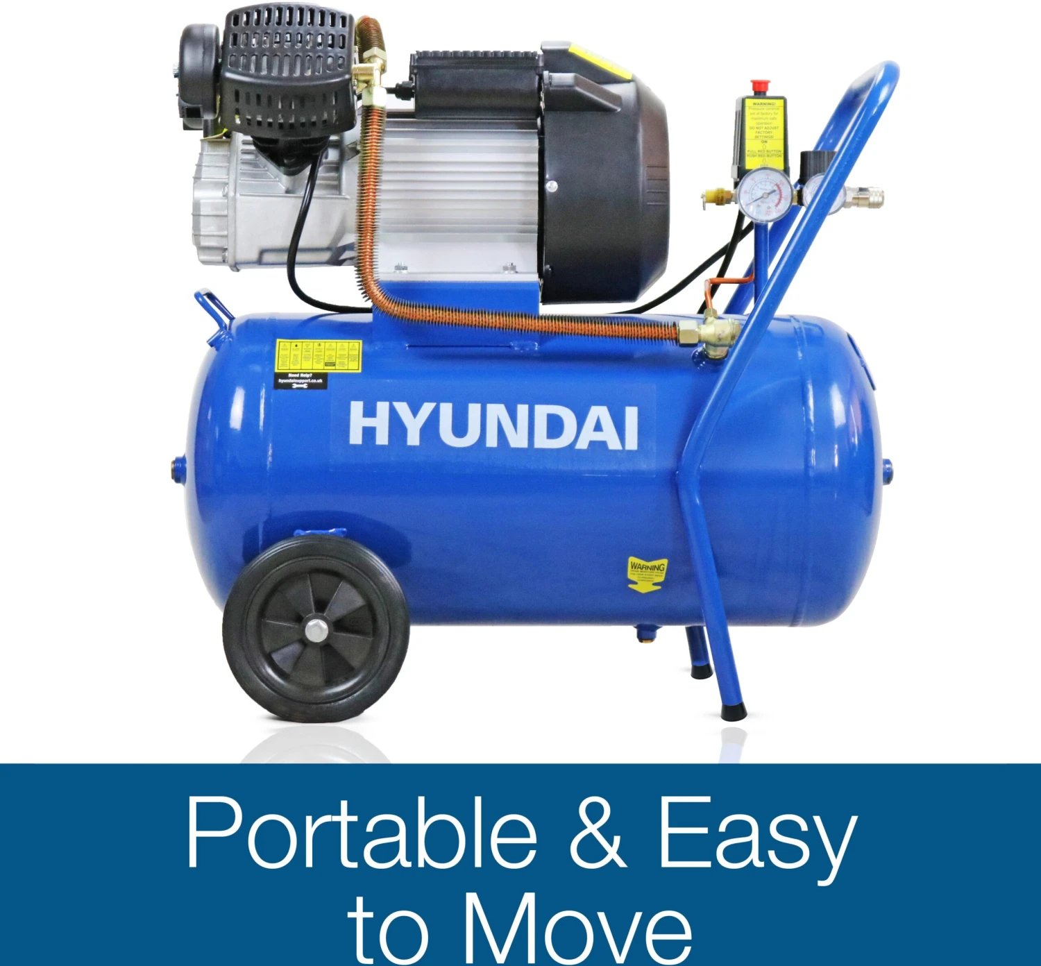 Hyundai 50L Air Compressor, Direct Drive, 3HP 12 Hyundai 50L Air Compressor, Direct Drive, 3HP - Image 10
