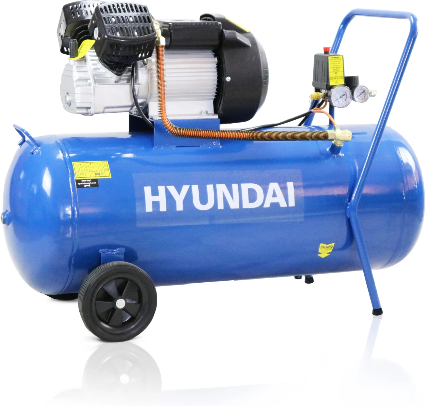 Hyundai 100L Silenced Air Compressor, 3hp 4 Hyundai 100L Silenced Air Compressor, 3hp - Image 2