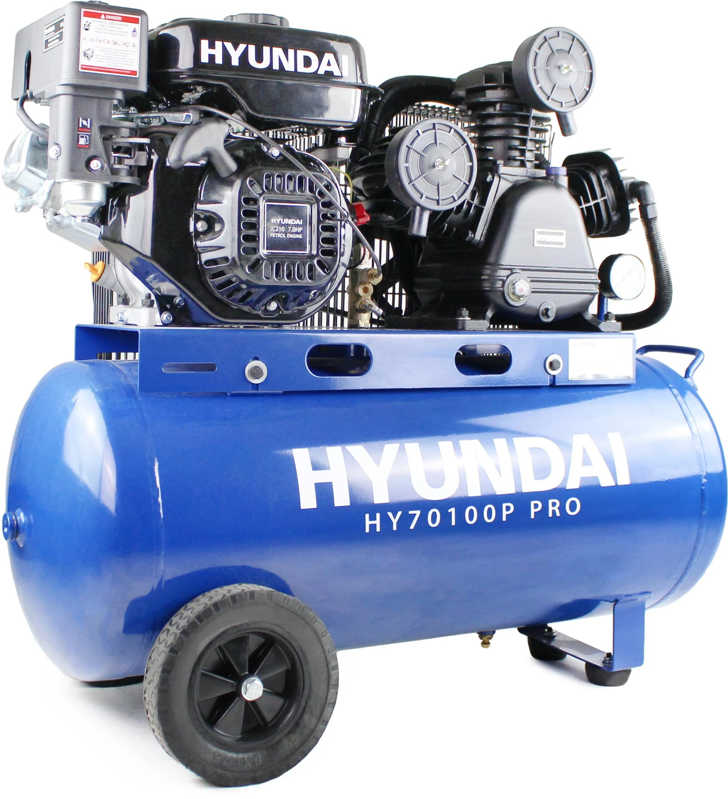 Hyundai 90L Air Compressor, Petrol, 7hp 3 Hyundai 90L Air Compressor, Petrol, 7hp