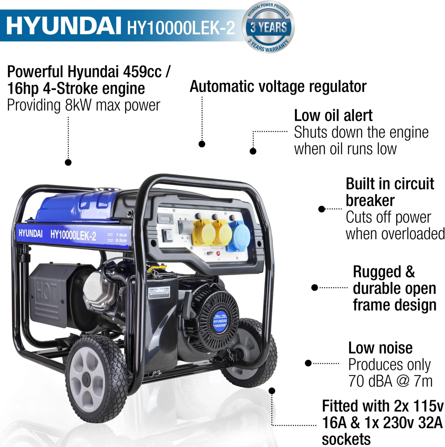 Hyundai 8kW/10kVA* Elec Start Gnrtr 17 Hyundai 8kW/10kVA* Elec Start Gnrtr - Image 15