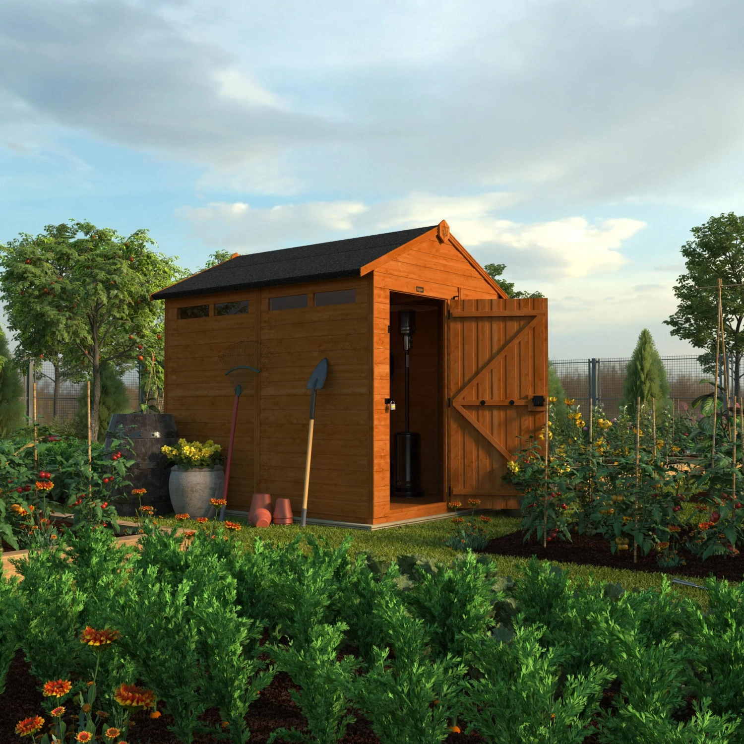 TigerFlex Shiplap Apex Security Shed 4 TigerFlex Shiplap Apex Security Shed - Image 2