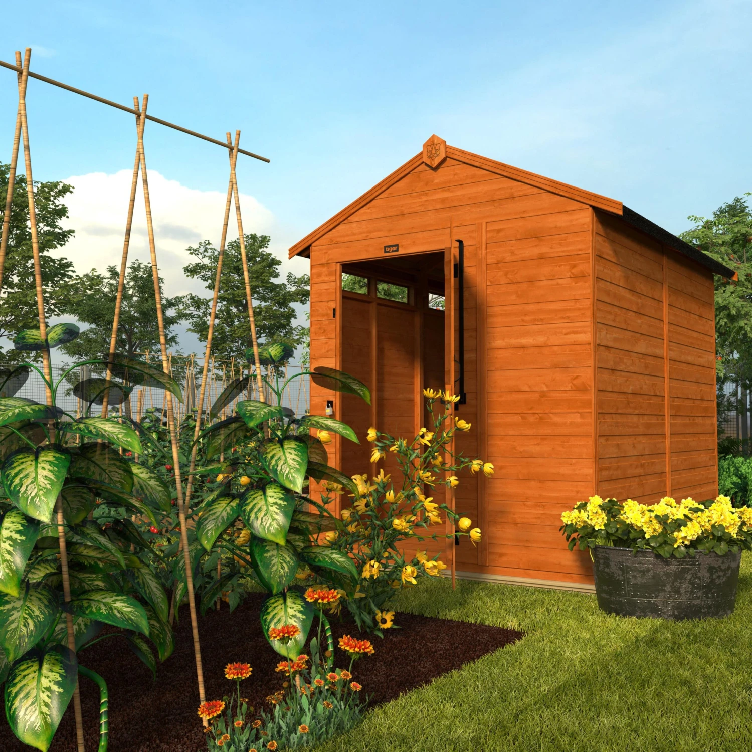 TigerFlex Shiplap Apex Security Shed 8 TigerFlex Shiplap Apex Security Shed - Image 6