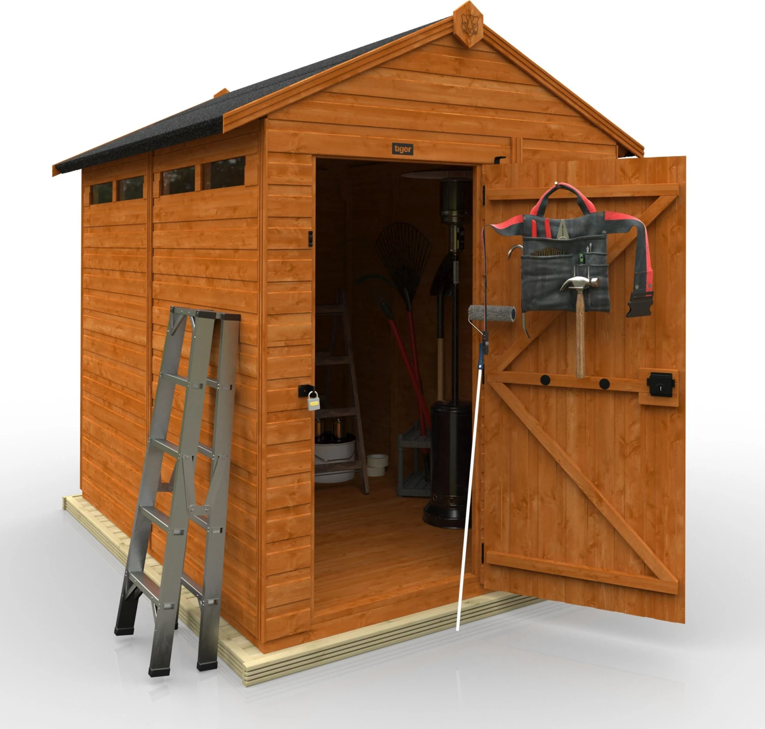 TigerFlex Shiplap Apex Security Shed 9 TigerFlex Shiplap Apex Security Shed - Image 7