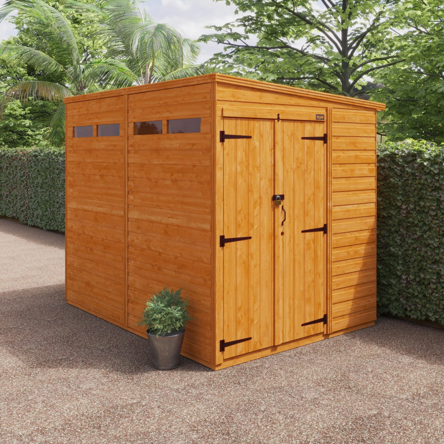 TigerFlex Shiplap Pent Security Double Door Shed 9 TigerFlex Shiplap Pent Security Double Door Shed - Image 7
