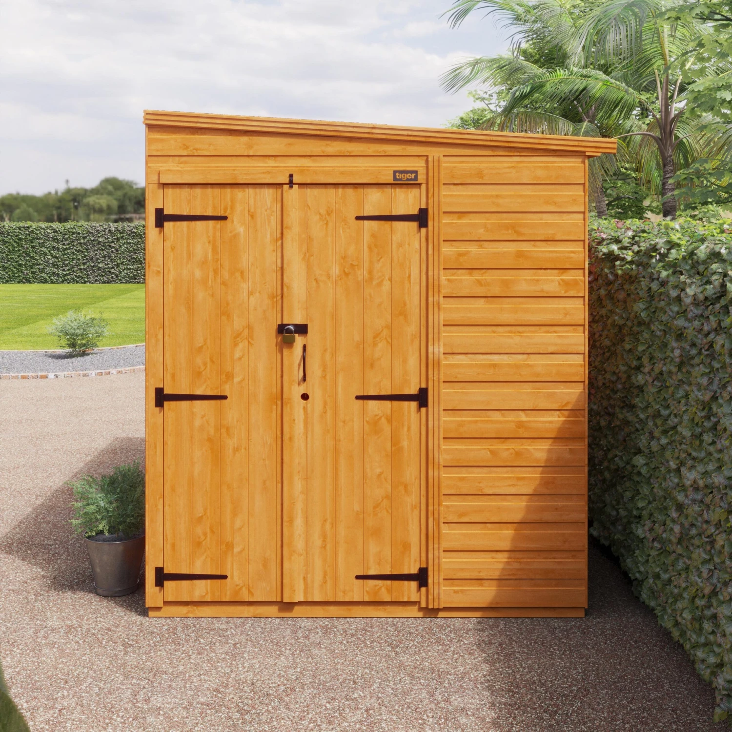 TigerFlex Shiplap Pent Security Double Door Shed 12 TigerFlex Shiplap Pent Security Double Door Shed - Image 10