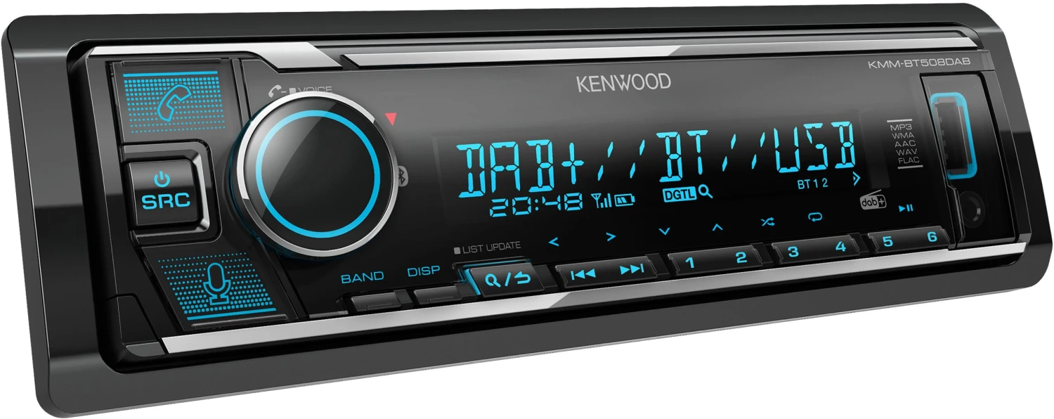 Kenwood KMM-BT508DAB Car Stereo 4 Kenwood KMM-BT508DAB Car Stereo - Image 2