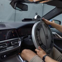 Disklok Steering Lock (Silver) Small 17 Disklok Steering Lock (Silver) Small -Auto Parts Store 743849h