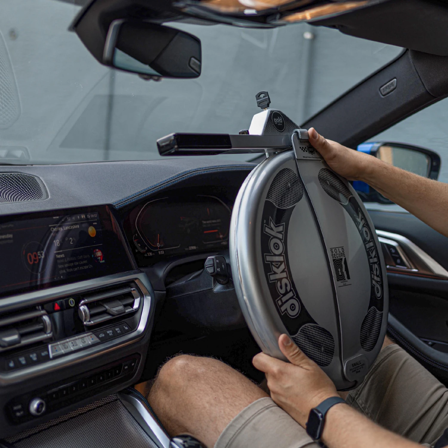 Disklok Steering Lock (Silver) Small 10 Disklok Steering Lock (Silver) Small - Image 8