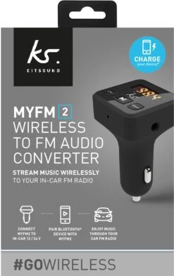 Kitsound Bluetooth To FM Transmitter -Auto Parts Store 756621d