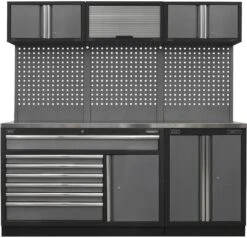 Sealey Superline Pro 2.04m Storage System - Stainless Steel Worktop