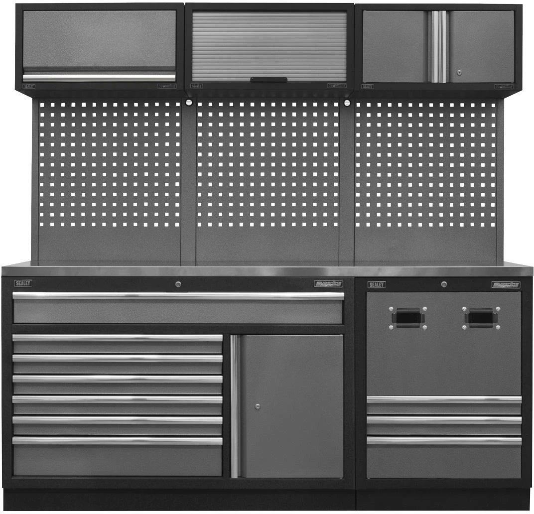 Sealey Modular Storage System Combo - Stainless Steel Worktop 3 Sealey Modular Storage System Combo - Stainless Steel Worktop