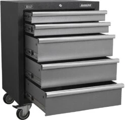 Sealey Modular 5 Drawer Mobile Cabinet 650mm -Auto Parts Store 757598b