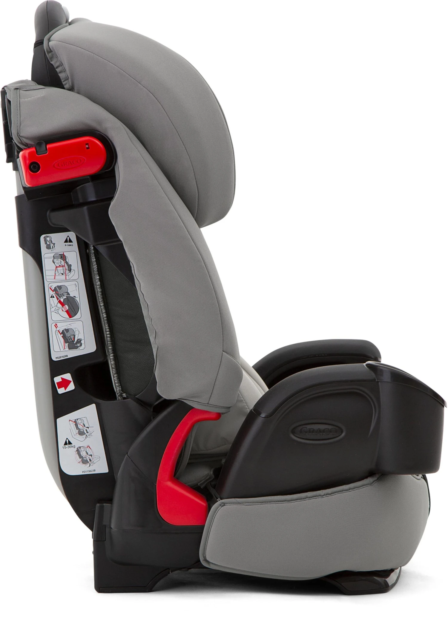 Graco Nautilus LX Group 1/2/3 Car Seat - Steeple Grey 6 Graco Nautilus LX Group 1/2/3 Car Seat - Steeple Grey - Image 4