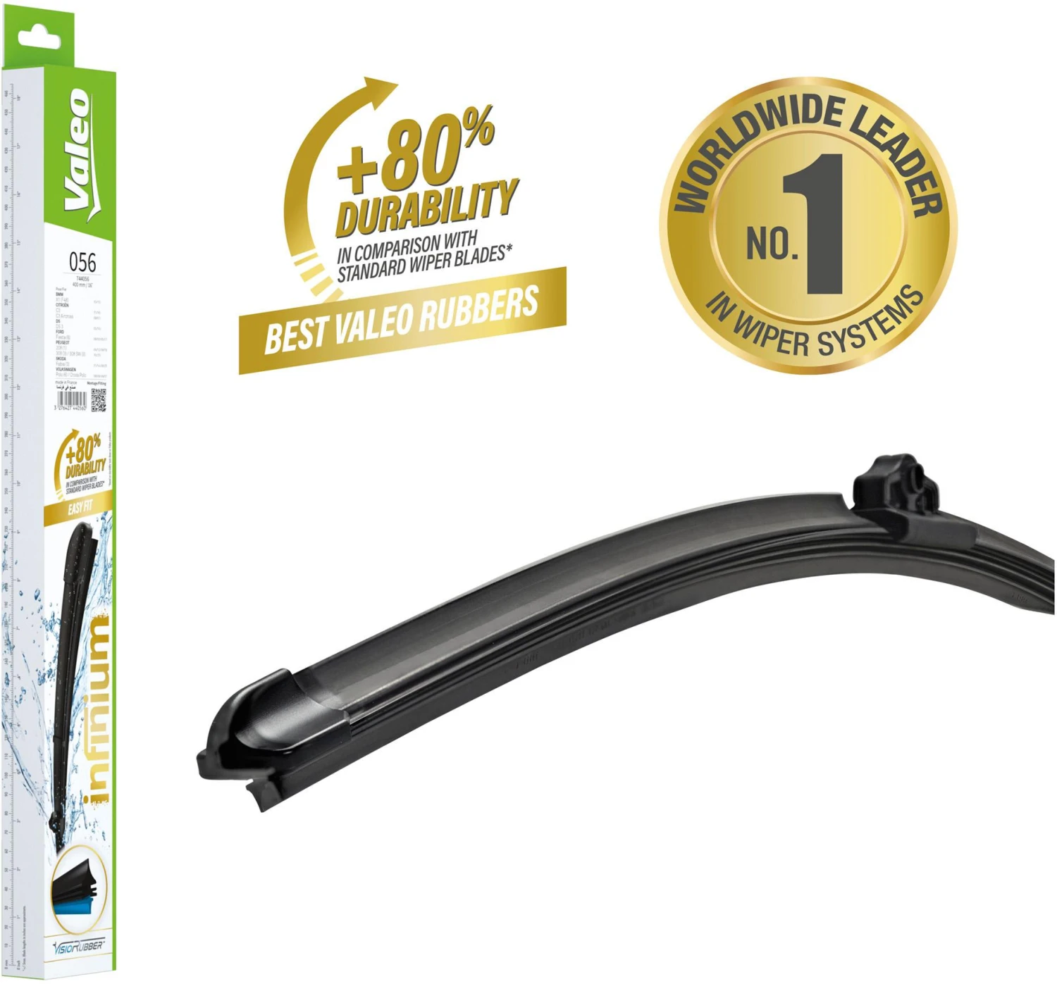 Valeo Infinium Single Wiper Blade 056 3 Valeo Infinium Single Wiper Blade 056