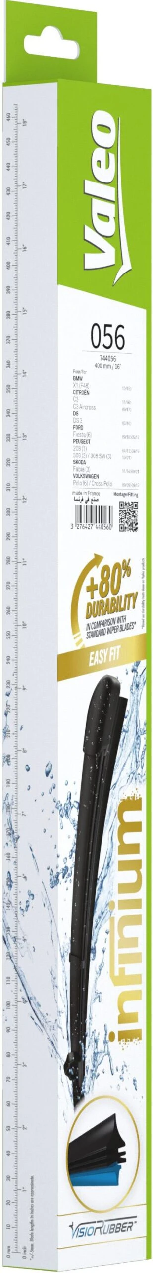 Valeo Infinium Single Wiper Blade 056 5 Valeo Infinium Single Wiper Blade 056 - Image 3