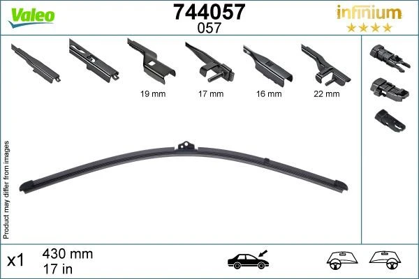 Valeo Infinium Single Wiper Blade 057 7 Valeo Infinium Single Wiper Blade 057 - Image 5