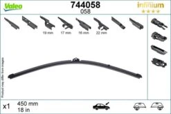 Valeo Infinium Single Wiper Blade 058 -Auto Parts Store 768126d